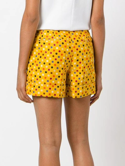 Shop Rossella Jardini Shorts Mit Punkte-print In Yellow