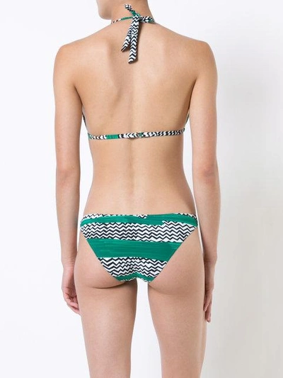 Shop Missoni Printed Bikini In Green