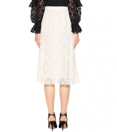 Shop See By Chloé Pleated Lace Skirt