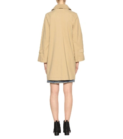Shop See By Chloé Cotton-twill Coat In Beige