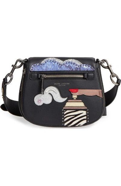 Marc Jacobs Small Nomad Leather Crossbody Bag In Black