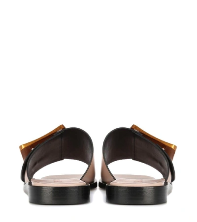 Shop Boyy Embellished Leather Slides In Eude