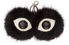 STELLA MCCARTNEY Black Faux-Fur Eyes Keychain