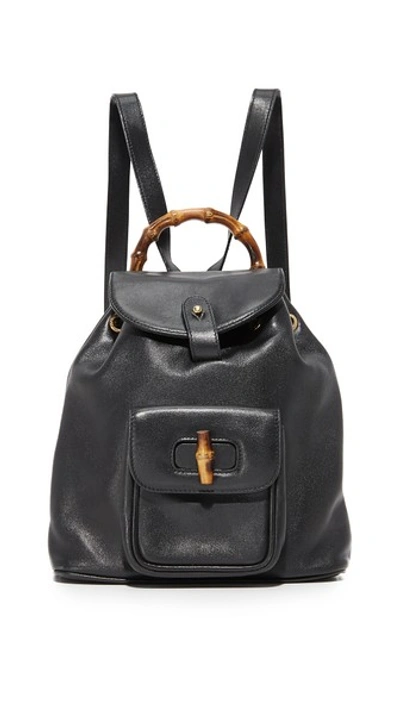 What Goes Around Comes Around Gucci Mini Backpack (previously Owned) In Black
