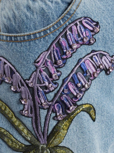 Shop Alexander Mcqueen Embroidered Boyfriend Jeans