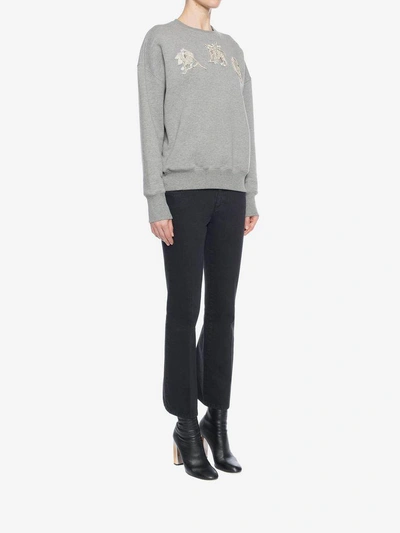 Shop Alexander Mcqueen Embroidered Sweatshirt