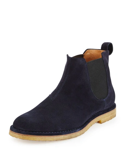 Vince Sawyer Suede Chelsea Boot, Navy