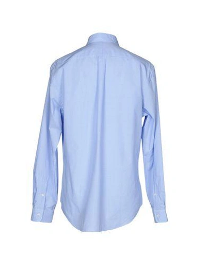 Shop Ralph Lauren Shirts In Sky Blue