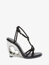 ALEXANDER MCQUEEN SCULPTED WEDGE SANDAL,482199WHAAH1000