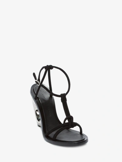 Shop Alexander Mcqueen Sculpted Wedge Sandal