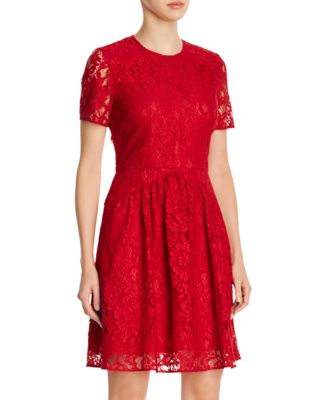 burberry red dress