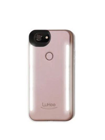 Shop Lumee Duo Led Lighting Iphone 6 Plus & 7 Plus Case In Rose Matte