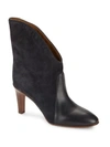 CHLOÉ Almond Toe Leather Ankle Boots