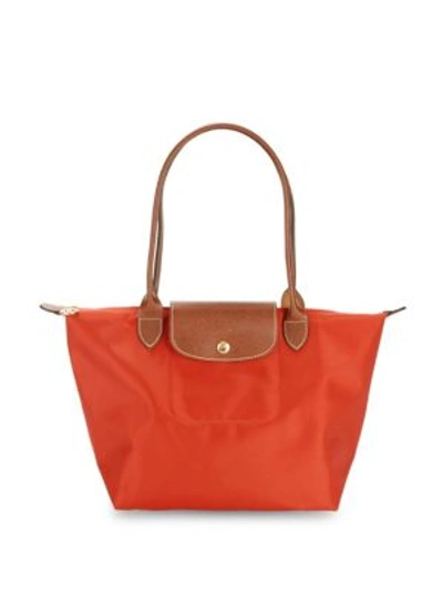 Longchamp Le Pliage Shoulder Tote In Red