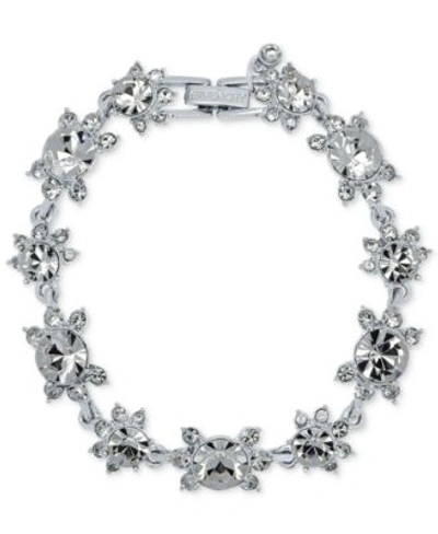 Givenchy Crystal Flex Bracelet  In Silver