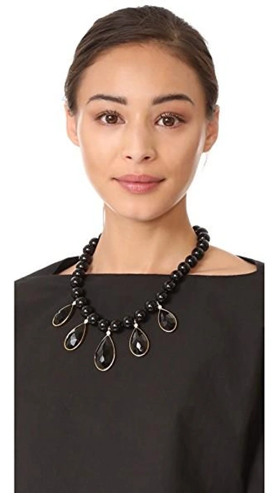 Shop Kate Spade True Colors Stone Necklace In Black Multi