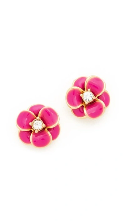 Shop Kate Spade Shine On Flower Stud Earrings In Pink