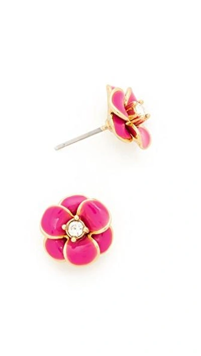 Shop Kate Spade Shine On Flower Stud Earrings In Pink