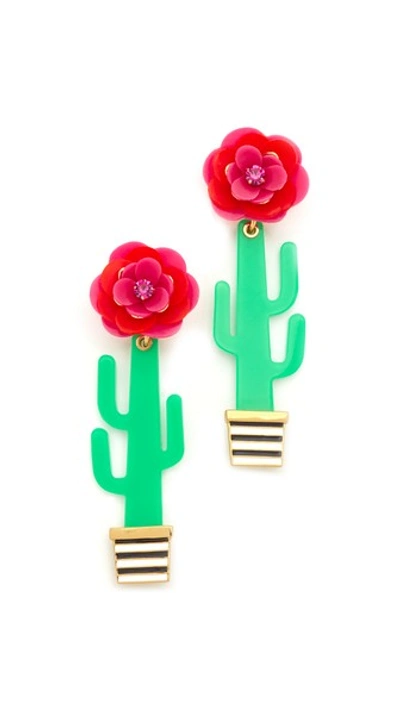 Kate Spade Scenic Route Cactus Stud Earrings In Multi
