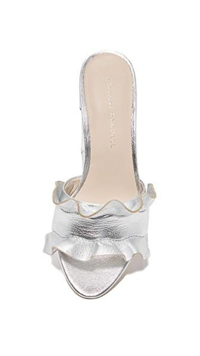 Shop Loeffler Randall Vera City Slides In Silver