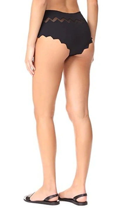 Shop Marysia Aloha Mesh Bikini Bottoms In Black