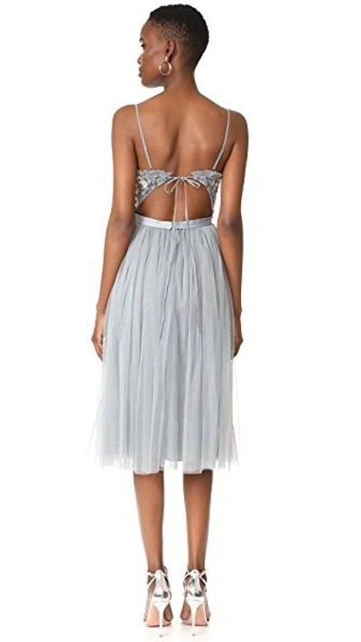 Shop Needle & Thread Whisper Midi Dress In Moonstone