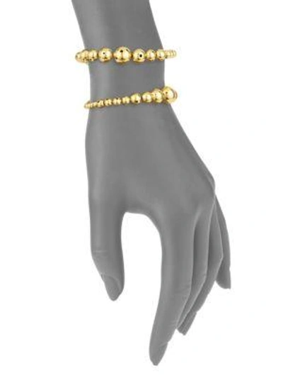 Shop Paula Mendoza Prins Double-row Bracelet In Gold