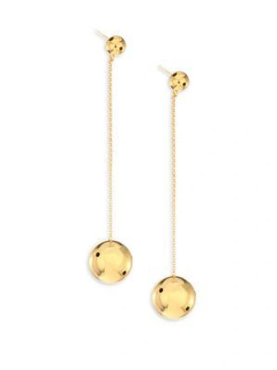 Shop Paula Mendoza Viv Drop Earrings In Gold