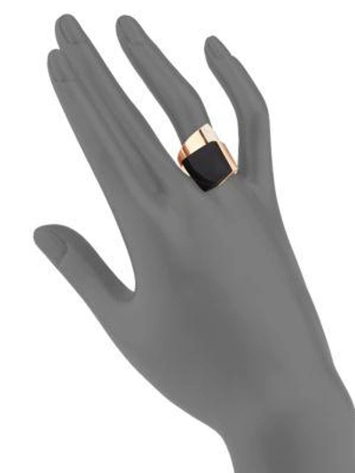 Shop Roberto Coin Sauvage Privé Pave Diamond, Black Jade & 18k Rose Gold Ring