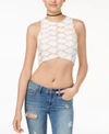 ENDLESS ROSE ENDLESS ROSE CROCHET-LACE CROP TOP