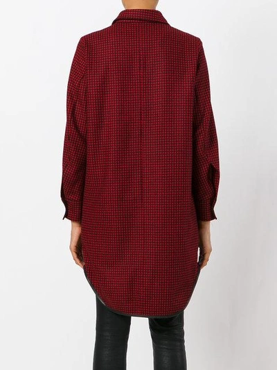 Shop Dsquared2 Long Checked Shirt In 001f