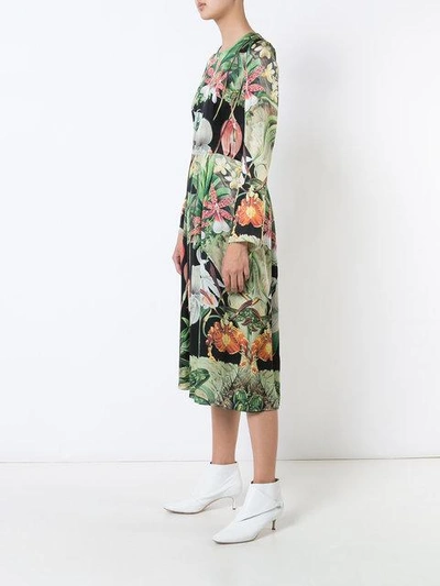 Shop Adam Lippes Floral Print Midi Dress