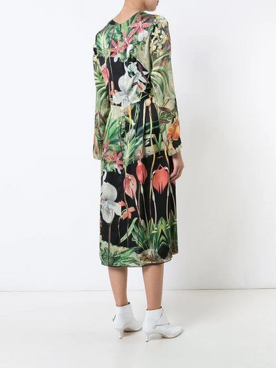 Shop Adam Lippes Floral Print Midi Dress