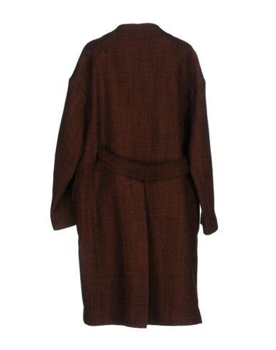 Shop Marni Coat In Brown