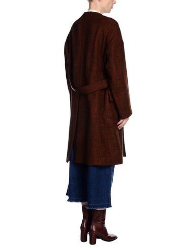 Shop Marni Coat In Brown