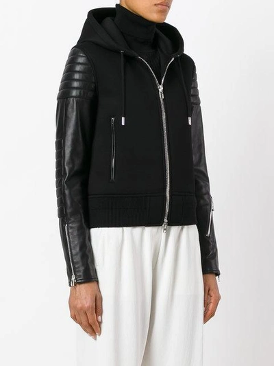 Shop Givenchy Hooded Jacket In Black