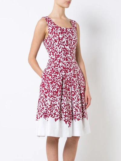 Shop Oscar De La Renta Floral Print Dress