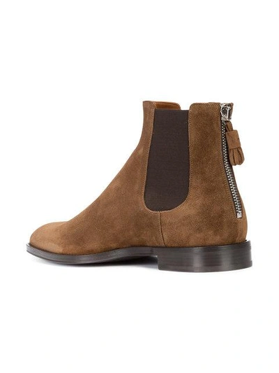 Shop Givenchy Chelsea Boots In Brown