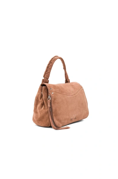 Shop Elizabeth And James Trapeze Small Crossbody In Brown. In Twig