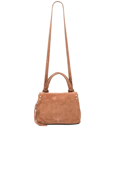 Shop Elizabeth And James Trapeze Small Crossbody In Brown. In Twig