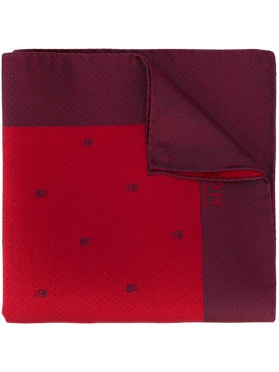 Alexander Mcqueen Skull And Dotted Pocket Square