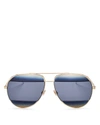DIOR Split Aviator Sunglasses, 59mm,1634586SHADEDBLUEGRADIENT/BLUEAVIO
