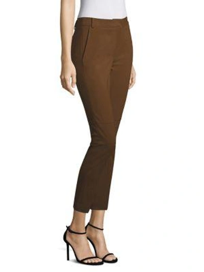 Shop Tibi Anson Trousers In Loden