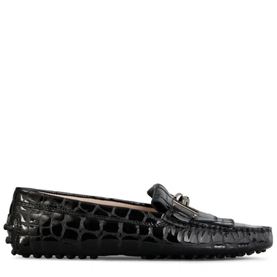 Tod's Effect Leather In Black