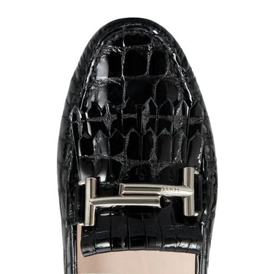 Shop Tod's Effect Leather In Black