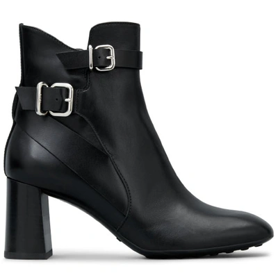 Tod's Ankle Boot In Leather In Black