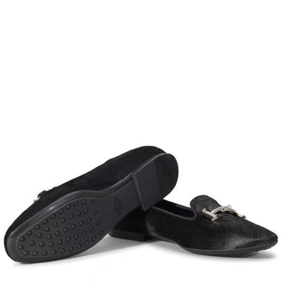Shop Tod's On In Ponyskin Effect Leather In Black