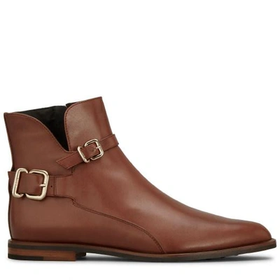 Shop Tod's Ankle Boot In Leather In Brown