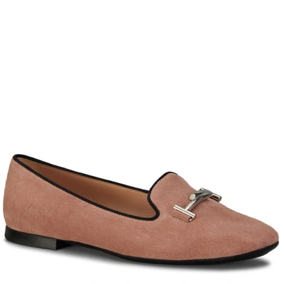 Tod's Slippers In Suede In Pink