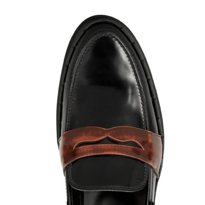 Shop Tod's Loafer In Leather In Brown,black